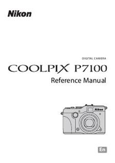 Nikon Coolpix P7100 manual. Camera Instructions.